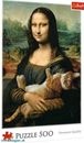 Puzzle 500 Teile - Mona Lisa mit Katze