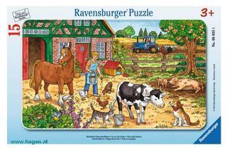 Puzzle 15 Teile Bauernhofleben